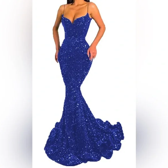 ariel costume blue dress Princess Ariel In Blue Little Mermaid Cosplay Costume Without Boning / Concealed Zipper main image 1